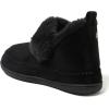 imageDearfoams Womens Moritz IndoorOutdoor Cozy Bootie Camping Furry SlipperBlack