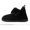 imageDearfoams Womens Moritz IndoorOutdoor Cozy Bootie Camping Furry SlipperBlack