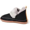 imageDearfoams Womens Moritz IndoorOutdoor Cozy Bootie Camping Furry SlipperBlackGrey
