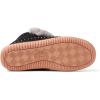 imageDearfoams Womens Moritz IndoorOutdoor Cozy Bootie Camping Furry SlipperBlackGrey