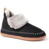 imageDearfoams Womens Moritz IndoorOutdoor Cozy Bootie Camping Furry SlipperBlackGrey