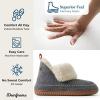 imageDearfoams Womens Moritz IndoorOutdoor Cozy Bootie Camping Furry SlipperGrey