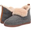 imageDearfoams Womens Moritz IndoorOutdoor Cozy Bootie Camping Furry SlipperGrey