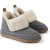 imageDearfoams Womens Moritz IndoorOutdoor Cozy Bootie Camping Furry SlipperGrey