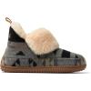 imageDearfoams Womens Moritz IndoorOutdoor Cozy Bootie Camping Furry SlipperGrey Combo