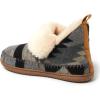 imageDearfoams Womens Moritz IndoorOutdoor Cozy Bootie Camping Furry SlipperGrey Combo