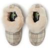 imageDearfoams Womens Moritz IndoorOutdoor Cozy Bootie Camping Furry SlipperGreyCream