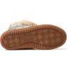 imageDearfoams Womens Moritz IndoorOutdoor Cozy Bootie Camping Furry SlipperGreyCream
