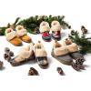 imageDearfoams Womens Moritz IndoorOutdoor Cozy Bootie Camping Furry SlipperNavy Multi