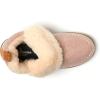imageDearfoams Womens Moritz IndoorOutdoor Cozy Bootie Camping Furry SlipperPale Mauve