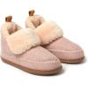 imageDearfoams Womens Moritz IndoorOutdoor Cozy Bootie Camping Furry SlipperPale Mauve