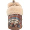 imageDearfoams Womens Moritz IndoorOutdoor Cozy Bootie Camping Furry SlipperWarm Combo