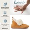 imageDearfoams Womens Moritz IndoorOutdoor Cozy Bootie Camping Furry SlipperWhiskey