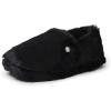 imageDearfoams Womens Ellie Fluffy Snuggle SlipperBlack