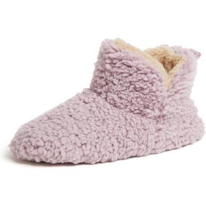 imageDearfoams Womens Chelsea Faux Fuzzy Sherpa Indoor House Bootie SlipperElderberry