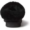 imageDearfoams Fireside Adelaide Genuine Shearling Soft Comfy Memory Foam Plush Indoor House Shoe Clog SlipperBlack