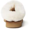 imageDearfoams Fireside Adelaide Genuine Shearling Soft Comfy Memory Foam Plush Indoor House Shoe Clog SlipperChestnut