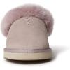 imageDearfoams Fireside Adelaide Genuine Shearling Soft Comfy Memory Foam Plush Indoor House Shoe Clog SlipperDusty Pink