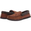 imageDearfoams Mens Eli Microfiber IndoorOutdoor with Whipstitch Detail Suede Moccasin SlipperChestnut