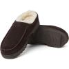 imageDearfoams Mens Reed Genuine Suede ClogCoffee
