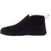 imageDearfoams Mens Spencer Microsuede IndoorOutdoor Comfort Boot with Fleece LiningBlack