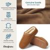 imageDearfoams Mens Suede Indoor Outdoor Clog SlipperChestnut 2