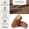 imageDearfoams Mens Suede Indoor Outdoor Clog SlipperChestnut