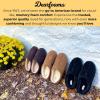 imageDearfoams Mens Suede Indoor Outdoor Clog SlipperChestnut
