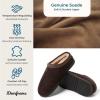 imageDearfoams Mens Suede Indoor Outdoor Clog SlipperCoffee 2