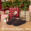 imageDearfoams Mens Suede Indoor Outdoor Clog SlipperCoffee 2