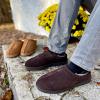 imageDearfoams Mens Suede Indoor Outdoor Clog SlipperCoffee 2
