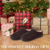 imageDearfoams Mens Suede Indoor Outdoor Clog SlipperCoffee