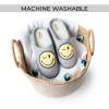 imageDearfoams Unisex Adult Smile Icon Retro Preppy SlipperMens Grey