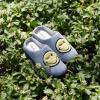 imageDearfoams Unisex Adult Smile Icon Retro Preppy SlipperMens Grey