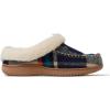 imageDearfoams Womens Atley IndoorOutdoor Fuzzy Memory Foam Clog SlipperNavy Plaid