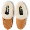 imageDearfoams Womens Atley IndoorOutdoor Fuzzy Memory Foam Clog SlipperWhiskey