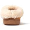 imageDearfoams Womens Atley IndoorOutdoor Fuzzy Memory Foam Clog SlipperWhiskey