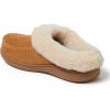 imageDearfoams Womens Atley IndoorOutdoor Fuzzy Memory Foam Clog SlipperWhiskey