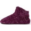 imageDearfoams Womens Chenille Bootie SlipperAubergine