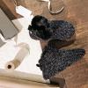 imageDearfoams Womens Chenille Bootie SlipperBlack