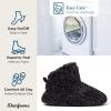 imageDearfoams Womens Chenille Bootie SlipperBlack