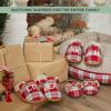 imageDearfoams Womens Christmas Gifts for Mom Cute Matching Family Pajama Mama Bear SlipperRedBlue Plaid