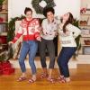 imageDearfoams Womens Christmas Gifts for Mom Cute Matching Family Pajama Mama Bear SlipperRedBlue Plaid