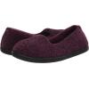 imageDearfoams Womens Cozy Memory Foam Indoor Rebecca Closed Back House Ballet Slipper with Wide WidthsAubergine Chenille