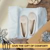 imageDearfoams Womens Cozy Memory Foam Indoor Rebecca Closed Back House Ballet Slipper with Wide WidthsPewter Velour
