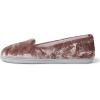 imageDearfoams Womens Cozy Memory Foam Indoor Rebecca Closed Back House Ballet Slipper with Wide WidthsPlum Crushed Velvet