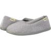 imageDearfoams Womens Cozy Memory Foam Indoor Rebecca Closed Back House Ballet Slipper with Wide WidthsSleet
