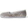 imageDearfoams Womens Cozy Memory Foam Indoor Rebecca Closed Back House Ballet Slipper with Wide WidthsSleet Crushed Velvet