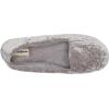 imageDearfoams Womens Cozy Memory Foam Indoor Rebecca Closed Back House Ballet Slipper with Wide WidthsSleet Crushed Velvet