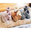 imageDearfoams Womens Fireside Genuine Shearling Water Resistant IndoorOutdoor Foldover BootBlack